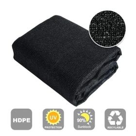 Black Shade Cloth Fabric Sunscreen UV Resistant Mesh Net With Cut Edge