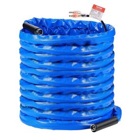 VEVOR 100ft Heated Water Hose for RV, Heated Drinking Water Hose with Corrugated Cover Antifreeze to -45 Fahrenheit , Automatic Self-regulating