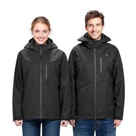 VEVOR Heated Jacket for Men with 7.4V Battery, Soft Shell Electric Heating Coat