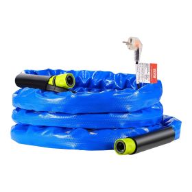 VEVOR 15ft Heated Water Hose for RV, Heated Drinking Water Hose with Corrugated Cover Antifreeze to -45 Fahrenheit , Automatic Self-regulating