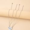 2 PCS Love Daughter Mother Puzzle Heart Pendant Necklace Silver Stainless Steel Mothers Day Jewelry Gifts