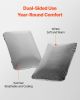 VEVOR Camping Pillow, Memory Foam Travel Pillow with Double-Sided Cover, Portable Backpacking Pillows with Removable & Washable Cover and Storage Bag