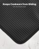 VEVOR Pot Holders, Heat Resistant to 500 Fahrenheit with Ribbed Soft Anti-Slip Silicone Strips