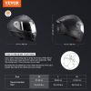 VEVOR Motorcycle Helmet, Full Face, Smart Street ABS & High Density Helmet with Bluetooth Slot & Interchangeable Lens