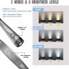 Book Light, 3-Color & 6-Brightness Reading Light, Bendable Neck Light