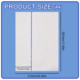 A4 Specialty Paper Security Thread Paper 75% Cotton and 25% Linen Embedded Color Changed Green To Blue Line Document Certificate Anti-counterfeiting 1