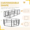 8 Panel Heavy Duty Dog Playpen 23.5" Height for Small Medium Dogs