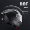 VEVOR Motorcycle Helmet, Full Face, Smart Street ABS & High Density Helmet with Bluetooth Slot & Interchangeable Lens