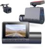 Dual Front Rear Dash Cam 2K QHD +1080p 2" Display 140Â° Wide Angle Monitoring Range Monitoring Dash Camerca with GPS Super Night Vision G-Sensor