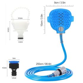 New Pet Bath Head Tool Comfortable Massager Shower Head Tool Cleaning Washing Sprayer Dog Brush Pet Bathing Supplies