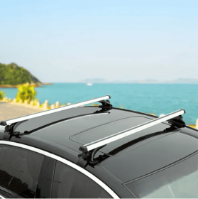 47.24in Universal Top Roof Rack Cross Bar Cargo Carrier Aluminum Crossbar Rack With 165LBS Capacity Fit For Most Vehicle Wagon Car Without Roof Side R (Option: Cargo Carrier)
