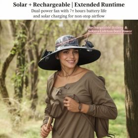 Solar Cooling Hat With Built-in USB Fan - For Outdoor Camping, Beach, And Construction - Lightweight And Breathable Sun Protection Hat For Men And Wom (Option: CAMO 1ps)