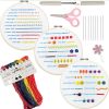 English Novice Handmade Sewing Kit Lu Embroidery Cross Practice Bag
