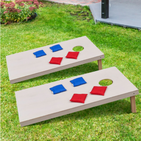 Portable Outdoor Patio Cornhole Game (Option: Acacia wood)
