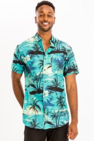 PRINT HAWAIIAN SHIRT (Color: MULTI, size: 2XL)