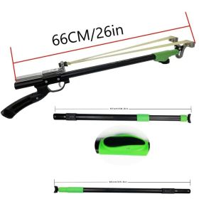 "High-Power Metal Slingshot â€“ Black Ergonomic Handle, Precision Trigger for Hunting, Jungle Expeditions & Outdoor Survival Gear" (Color: Telescopic slingshot)