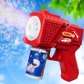 10-Hole Electric Space Bubble Gun (Color: Red*2)