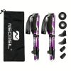 Five Section Folding Trekking Cane For Hiking And Walking - Lightweight 7075 Aluminum, Strong And Durable Outer Lock And High-density EVA Grip