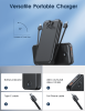 12000mAh Portable Power Bank with Built in Cables Mobile Phone Portable Charger Power Phone Charger Backup Battery for IPhone,Andriod Phone