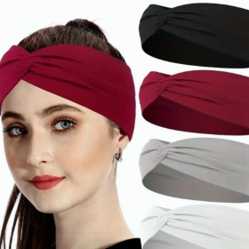 5 Packs Headbands For Women, Fashionable Sports Hairbands, Yoga Elastic Hair Bands Workout Running (Option: Style1)
