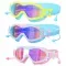 3 Colors Option - 1Pc Kids Swim Goggles With Ear Plugs UV Protection Anti-Fog Leak Proof Wide View Pool Swimming Goggles For Youth Boys Girls Aged 3-1