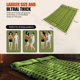 Double Self Inflating Mattress, Amazon Shipping, Banned On WalMart Platform, Not Available On Weekends (Color: Green)