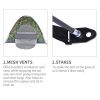3-4 People Camouflage Portable Camping Tent With Silver Tape And Fiberglass Pole