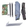 3-4 People Camouflage Portable Camping Tent With Silver Tape And Fiberglass Pole