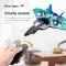 4DRC V17 Remote Control Plane 2.4Ghz Foam RC Airplanes Helicopter Quadcopter,Spinning Drone With Cool Light,Gifts For Kids Adults.Logistics Is Randoml