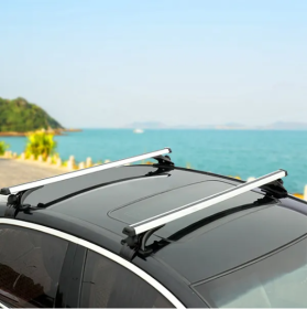 47.24in Universal Top Roof Rack Cross Bar Cargo Carrier Aluminum Crossbar Rack With 165LBS Capacity Fit For Most Vehicle Wagon Car Without Roof Side R (Option: Cargo Carrier)
