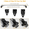 47.24in Universal Top Roof Rack Cross Bar Cargo Carrier Aluminum Crossbar Rack With 165LBS Capacity Fit For Most Vehicle Wagon Car Without Roof Side R