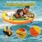 1 Or 2 Person Inflatable Towable Tube For Boating With Quick Connector
