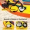 1 Or 2 Person Inflatable Towable Tube For Boating With Quick Connector