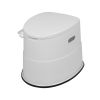 White Outdoor Toilet With Anti Slip Pad