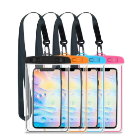 2 Packs Waterproof Phone Pouch For Drifting Diving Swimming, Underwater Dry Bag Case Cover For Phone (Color: Green)