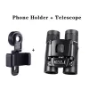 500X25 / 300X25 Professional Folding Small Compact Lightweight Binoculars; Long Range Zoom Telescope With Storage Bag For Hiking Hunting Travel S