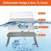 Foldable Charcoal BBQ Grill Stainless Steel Grill Net Easy Setup Portable Tabletop Barbecue Grill For Camping Picnic Outdoor Party