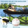 Grey Heavy-duty Folding Camping Bed With Storage Bag Suitable For Travel, Office And RV Travel,Please Note That This Product Is Shipped By Averag