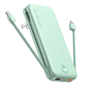 Portable Power Bank with Built in Cables Mobile Phone Portable Charger Power Phone Charger Backup Battery for IPhone,Andriod Phone, Galaxy Ect. (Color: nan)