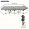 Grey Heavy-duty Folding Camping Bed With Storage Bag Suitable For Travel, Office And RV Travel,Please Note That This Product Is Shipped By Averag