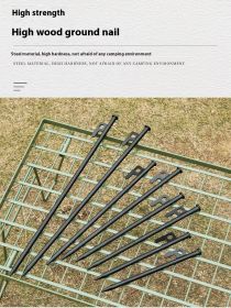 Outdoor Camping Accessories Fixed Pavilion Steel Nail (Option: Black 30CM)