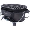 Outdoor Oval Cast Iron Grill, Portable Charcoal Grill, And Desktop Cast Iron Frying Pan