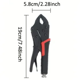 Heavy Duty 8in-10in Multi-Purpose Locking Clamp | Industrial Grade General Purpose Pressure Clamp With Forged Steel Jaws And 360Â° Swivel Base - Manua (Option: 8inchroundmouth)